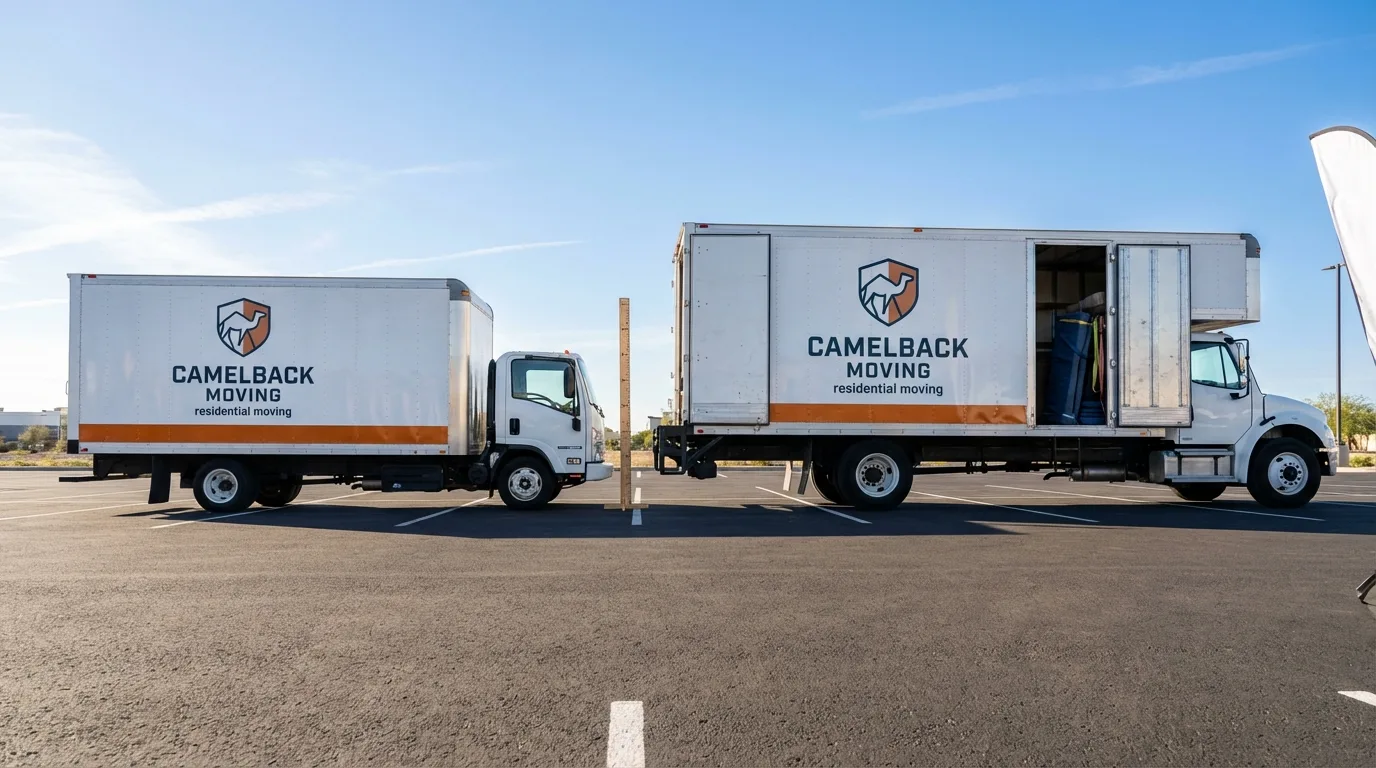 Moving truck size capacity guide in West Burlington